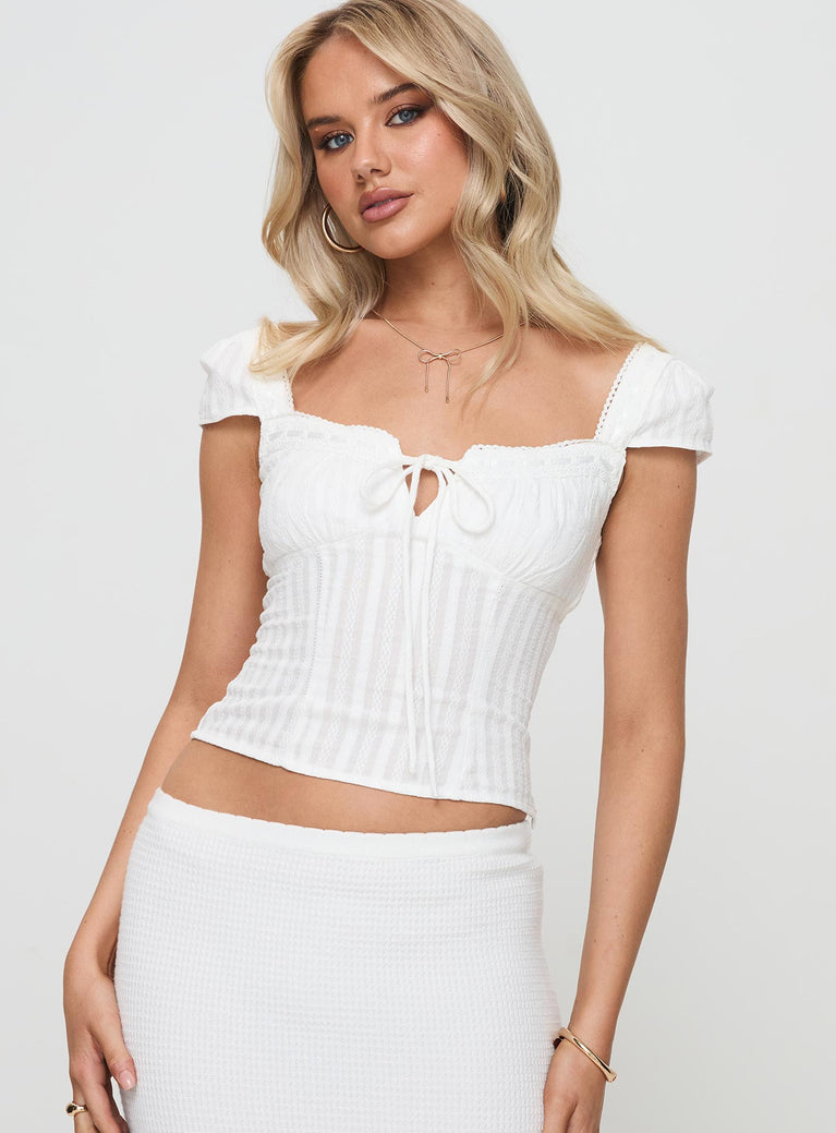 Gilbert Top White