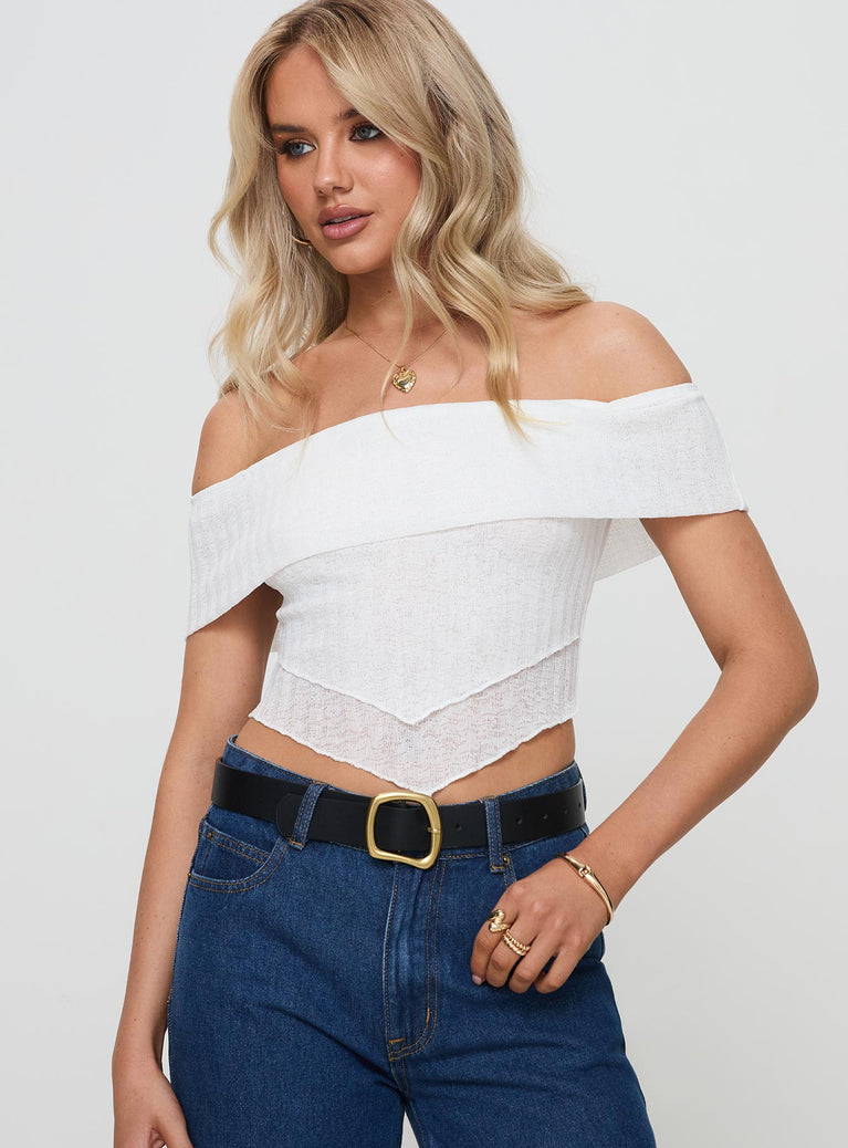 Moonage Top White