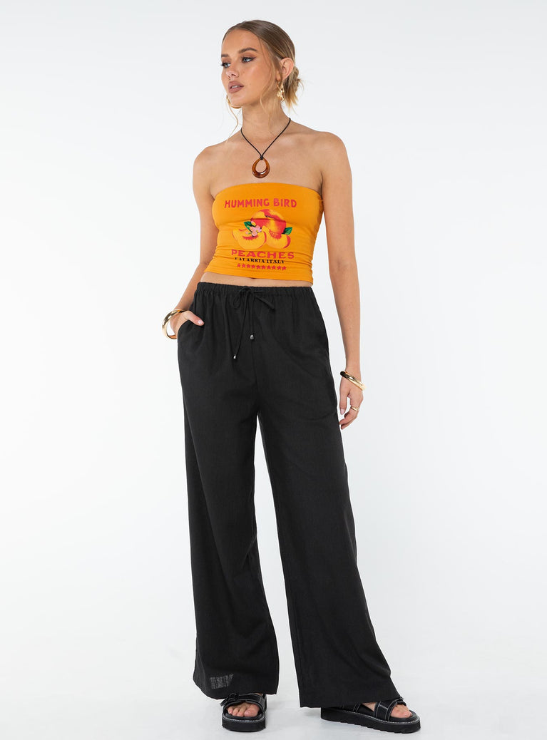 Princess Polly high-rise  Ogilvie Pants Black