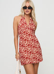 Neelia Mini Dress Red Floral Petite