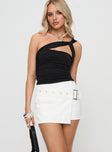 Havenwood Mini Skirt White Denim