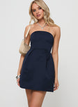 Spader Corset Mini Dress Navy