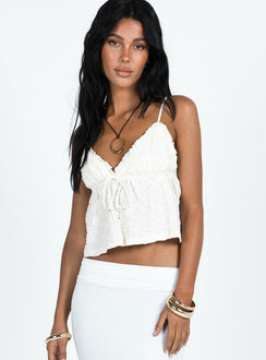 product Princess Polly Sleeveless Square Neck  Kellan Top Cream