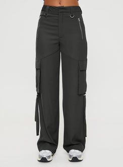 product Princess Polly  Matcha Silky Utility Cargo Pants Slate