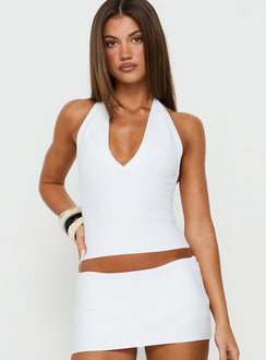 Viennah Bandage Halter Top White