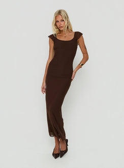 Sandberg Maxikleid Chocolate
