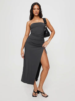 product Princess Polly Asymmetric Neckline  Caprani Maxi Dress Grey