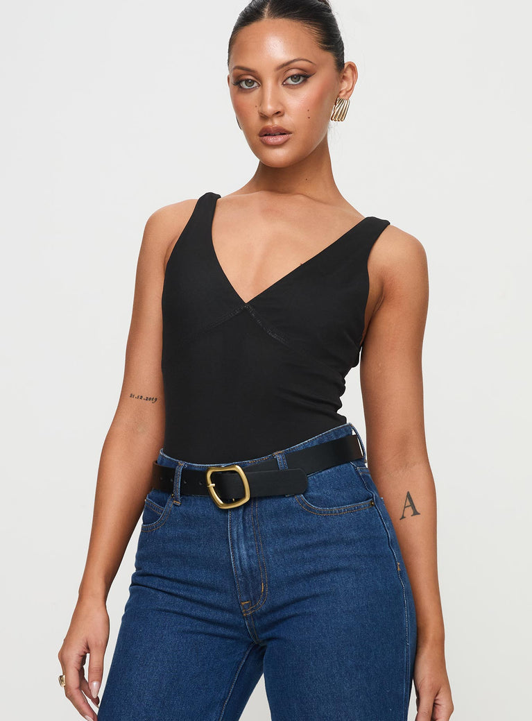 Nellie Bodysuit Black