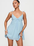 Pavlos Mini Dress Light Blue