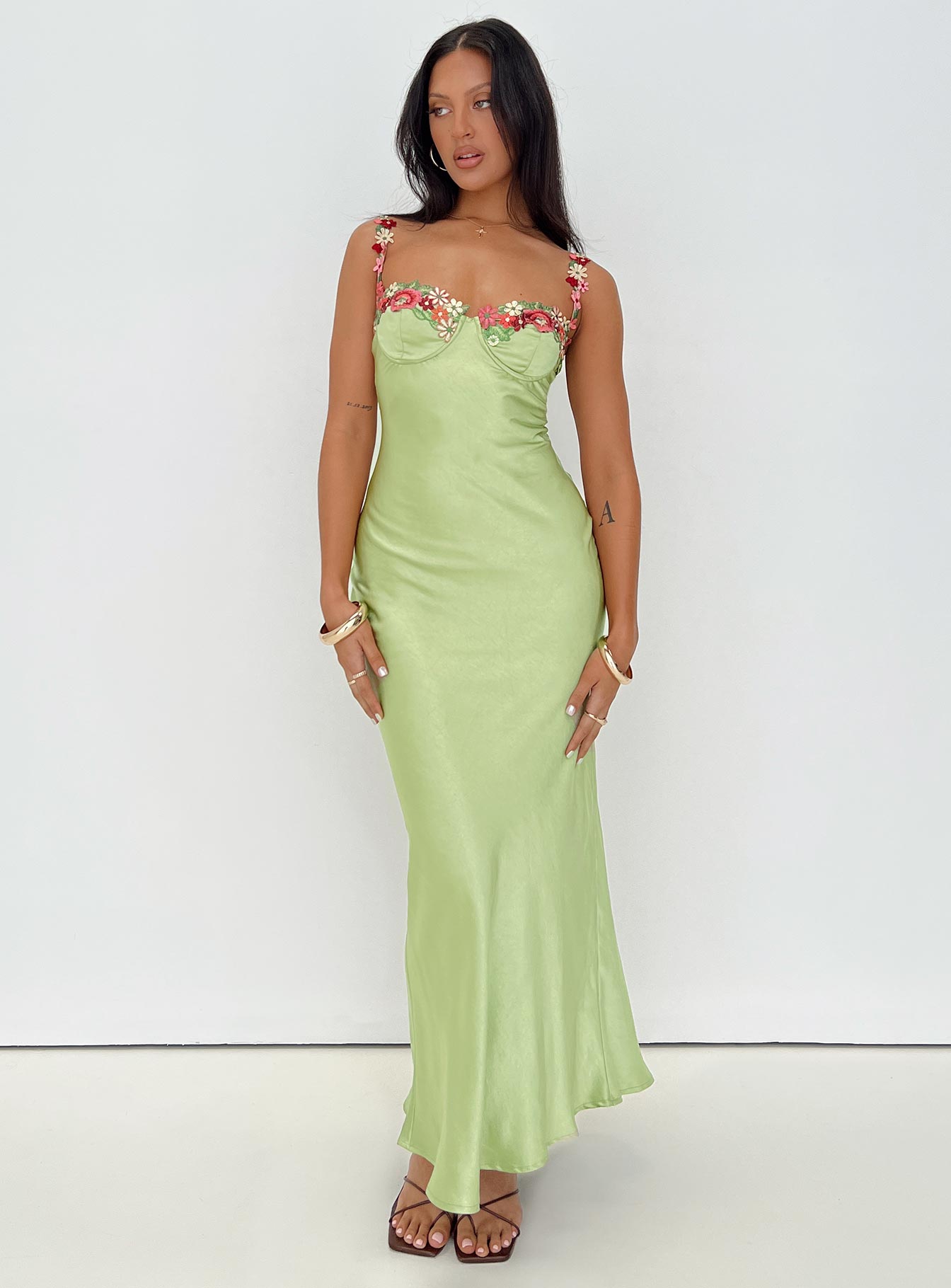 Kenzie Maxi Dress Green Lower Impact