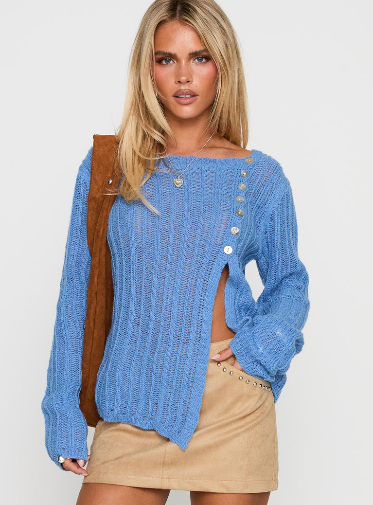 Lenker Knit Jumper Blue