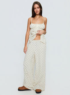 Cassini Set White Polka