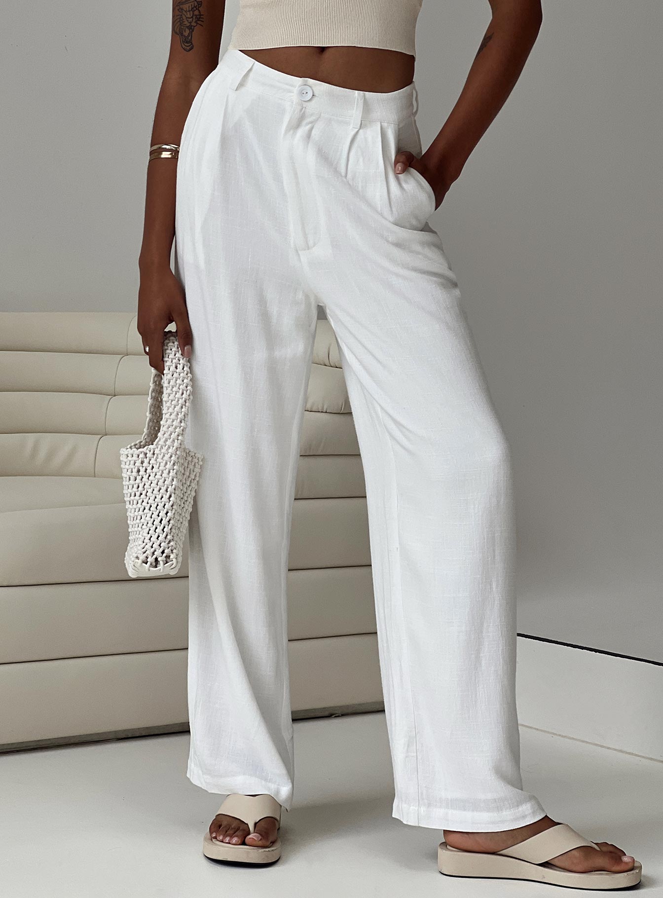 Cheap on sale linen pants