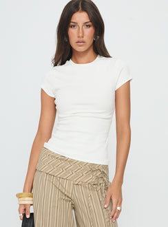 Baseline Longline Rib Top White