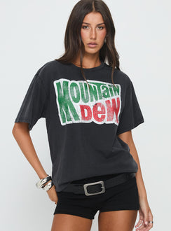 Mountain Dew Oversized Graphic Tee Black
