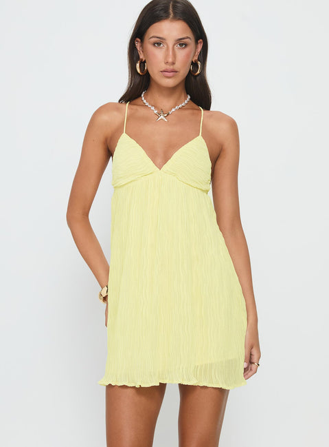 Matea Mini Dress Lemon