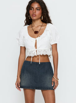 Gigi Denim Skort Dark Blue