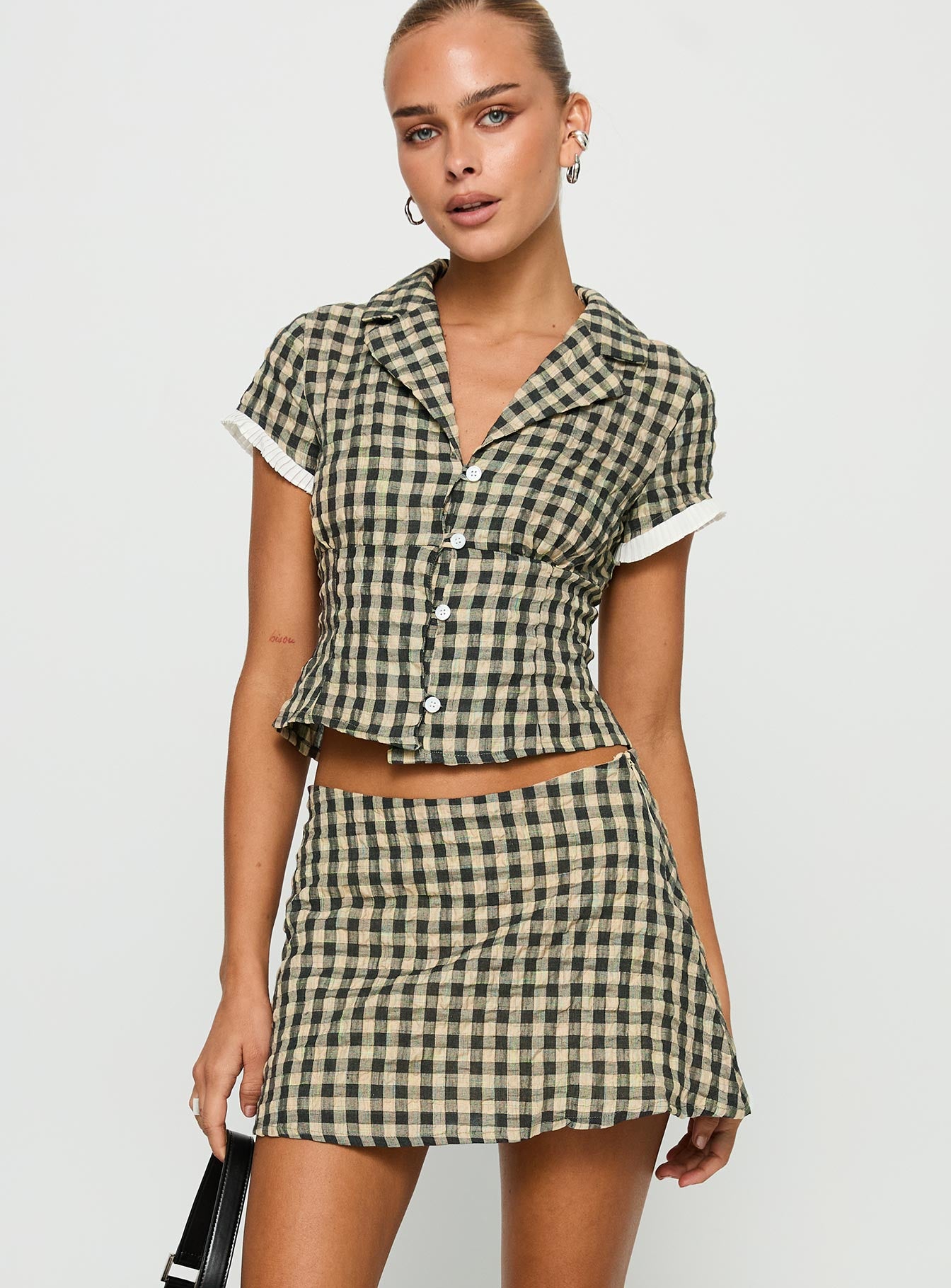 Rhom Set Brown Check