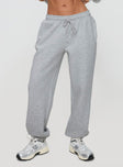 Dream Fleece Ankle Cuff Sweatpants Grey Marle