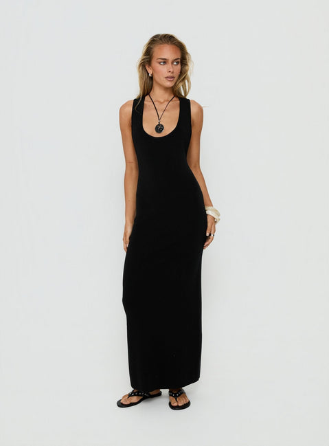 Rhen Racerback Maxi Dress Black