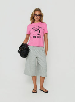 Sayllor Longline Sweat Shorts Grey Marle