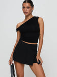 Deuce Split Skort Black