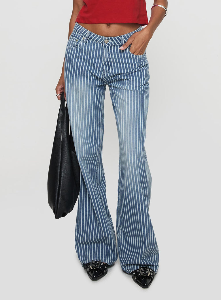 Blaise Jeans Blue Stripe