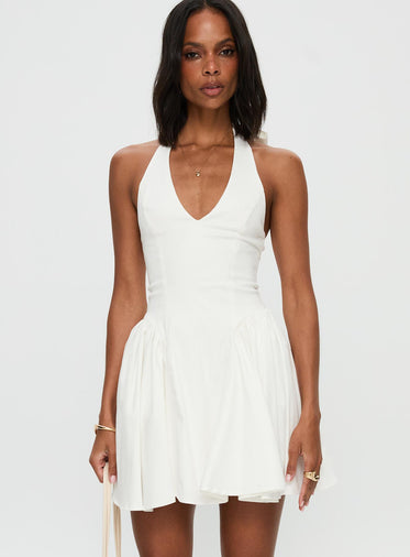White Drop Waist Dresses