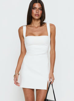 Bombshell Mini Dress White