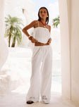 Summer Chateau Pants White