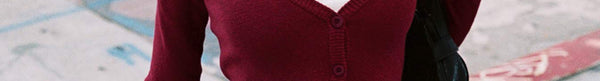 York Cardigan Cherry Red