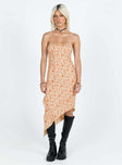 Princess Polly Square Neck  Ryansa Dress Peach