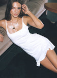 product Princess Polly Asymmetric Neckline  Kiribati Mini Dress White Tall