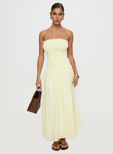 blue drop waist dresses Jacinda Drop Waist Maxi Dress main image 1