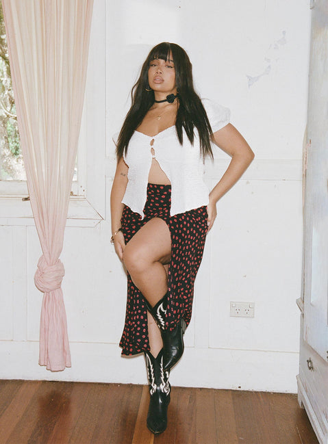 product Mabel Midi Skirt Curve Princess Polly  Midi Skirts 