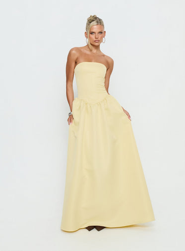 anastasia dress yellow ANASTASIA DRESS