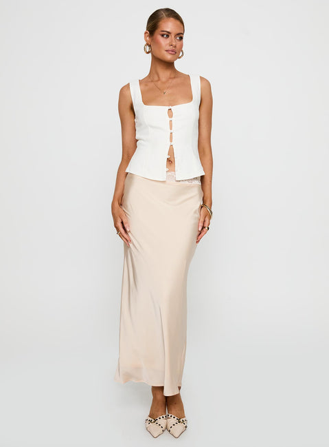 The Charmaine Maxi Skirt Cream