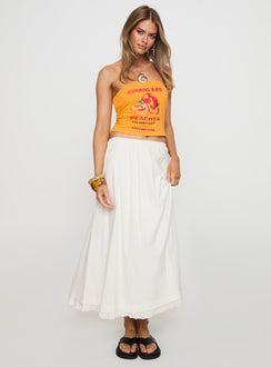 Empress Of Love Maxi Skirt White