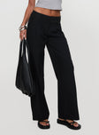 Two Lovers Low Rise Pants Black Petite