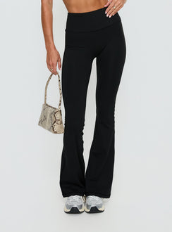 Energize Active Invisible Scrunch Flare Leggings Black