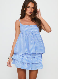 Sun Soaked Tiered Set Blue Stripe