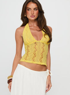 Cruizer Halter Top Yellow