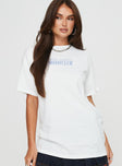 Oversized Tee Graphic print, crew neck, drop shoulder 