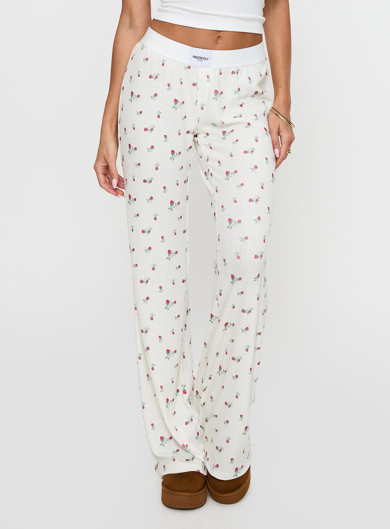 Lullabies Pointelle Sleep Pant Yellow