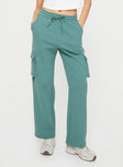 product Princess Polly  Hamner Cargo Track Pants Soft Sage