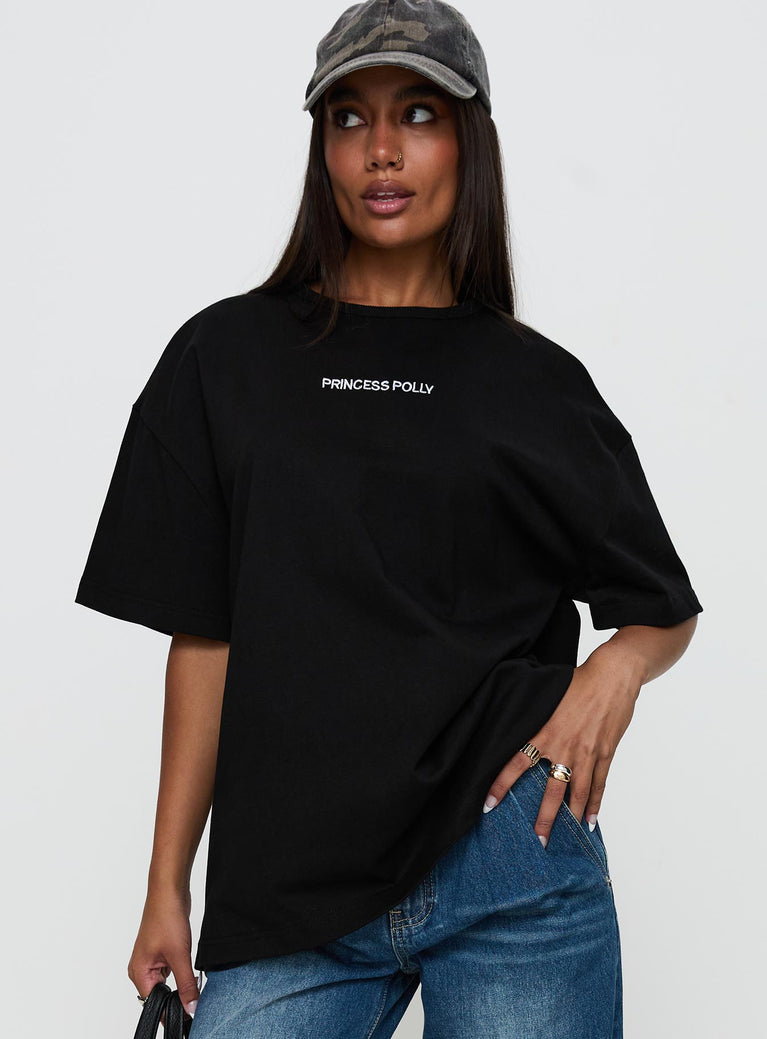 Power Play Active Oversized Tee Black