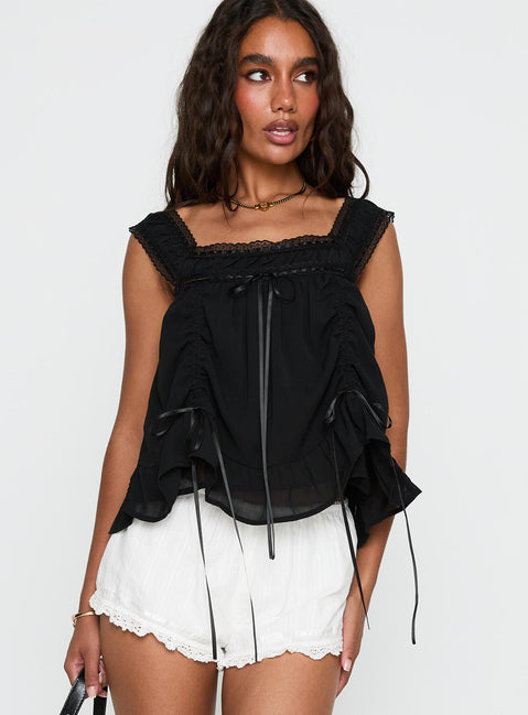 Eluisa Lace Top Black