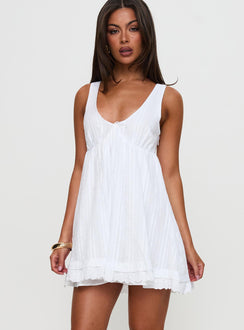 Nelty Mini Dress White