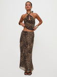 Eleganza Maxi Skirt Leopard