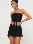 Edan Ruffle Set Black